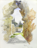 Williams, Marjorie (nee Murray 1880-1961): Tiryns, dated 1913, watercolour and pencil, 30 x 22.8 cms. Presented by Mariella Fischer Williams MD in 2003.