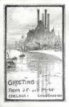 Williams, Marjorie (nee Murray 1880-1961): Greetings from J.F. and M.W., Chelsea, Christmas, dated 1911, print. Presented by Mariella Fischer Williams MD in 2003.