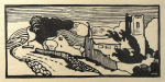 Williams, Marjorie (nee Murray 1880-1961): Village in Dorset, signed, linocut, 16.4 x 25 cms. Presented by Mariella Fischer Williams MD in 2003.