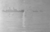 Williams, Marjorie (nee Murray 1880-1961): In Southampton Water, dated 1928 7am Feb 25, pencil on paper, 13 x 23 cms. Presented by Mariella Fischer Williams MD in 2003.