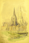 Williams, Marjorie (nee Murray 1880-1961): Sketchbook, signed and dated 1905-1906, watercolour & pencil, 14.5 x 21 cms. Presented by Mariella Fischer Williams MD in 2003.