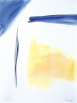 Ousey, Harry (1915-1985): Abstract, signed and dated 1983, watercolour, 32 x 24 cms. Presented by Susan and Ronald Astles in 2004.