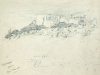 Williams, Marjorie (nee Murray 1880-1961): The Acropolis Athens, signed and dated 1912, pencil on paper, 23 x 29 cms. Presented by Dr Mariella Fischer-Williams.