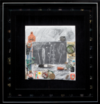 Jackson, Kurt (born 1961): Walking across the Great Flat Lode picking up treasures, signed and dated 2008, mixed media, 102.5 x 98.5 cms. Purchased with funding from the Heritage Lottery Fund as part of the Darwin 200 celebrations
 We will credit the artist at all times and not sell on the rights to reproduction to a third party.