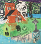 Early, Tom (1914-1967): The Stirling Stone, June to September 1967, polymer on canvas, 124 x 122 cms. Presented by the artist's widow, Mrs Eunice Campbell.
