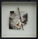 Ray, Roy (1936 - 2021): Trench Series Tyne Cot, signed and dated 2009, acrylic and mixed media, 22.3 x 19.5 cms. Presented by the artist.